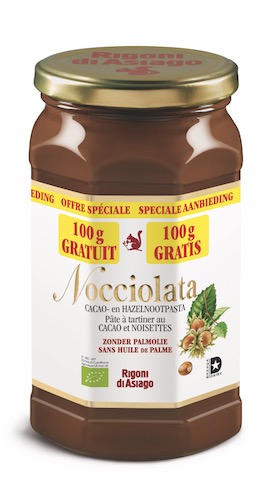 Nocciolata Pâte à tartiner au cacao et noisettes bio 740g + 95g GRATIS
